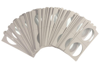 39.5 mm 2x2 Coin Holders Non-Adhesive to Staple Pack of 50