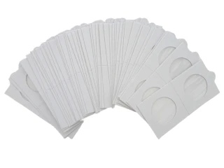32.5 mm 2x2 Coin Holders Self-Adhesive Pack of 50