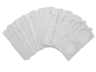 37.5 mm 2x2 Coin Holders Self-Adhesive Pack of 50