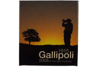 Gallipoli 2005 $1 Fine Silver Proof Coin