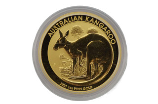 2021 1oz 9999 Gold Australian Kangaroo $100 Uncirculated Coin