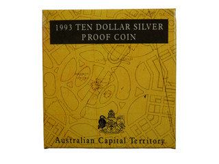 1993 Ten Dollar Silver Proof Coin State Series Australian Capital Territory
