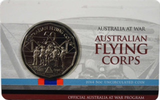 2014  Australia at War Australian Flying Corps 50 Cent Uncirculated Coin