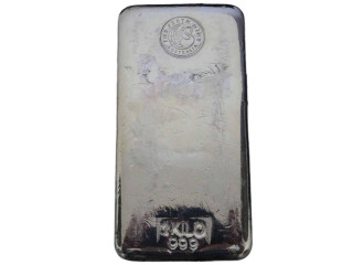 Perth Mint 1 Kilo 999 Silver Cast Bullion Bar