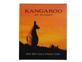 Kangaroo at Sunset 2012 $25 Gold Proof Coin
