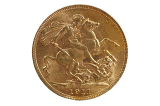 Great Britain 1911 Gold Full Sovereign in Extremely Fine Condition