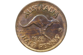 1948 Half Penny George VI in Uncirculated Condition