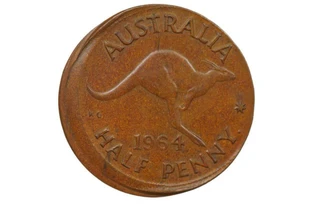 1964 Y. Halfpenny Mis-Strike in about Extremely Fine Condition