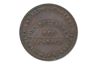 Pettigrew, John and Co Halfpenny Token in Very Fine Condition