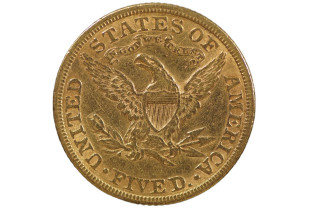 USA 1881 Coronet Head Gold $5 Half Eagle in Very Fine Condition