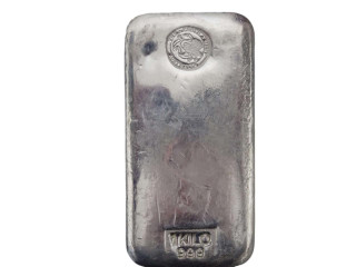 Perth Mint 1 Kilo 999 Silver Left Facing Swan Cast Bullion Bar