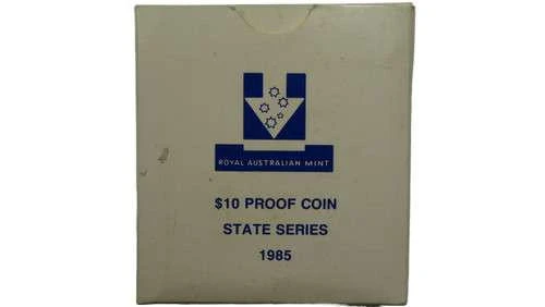 1985 Ten Dollar Silver Proof Coin State Series Victoria