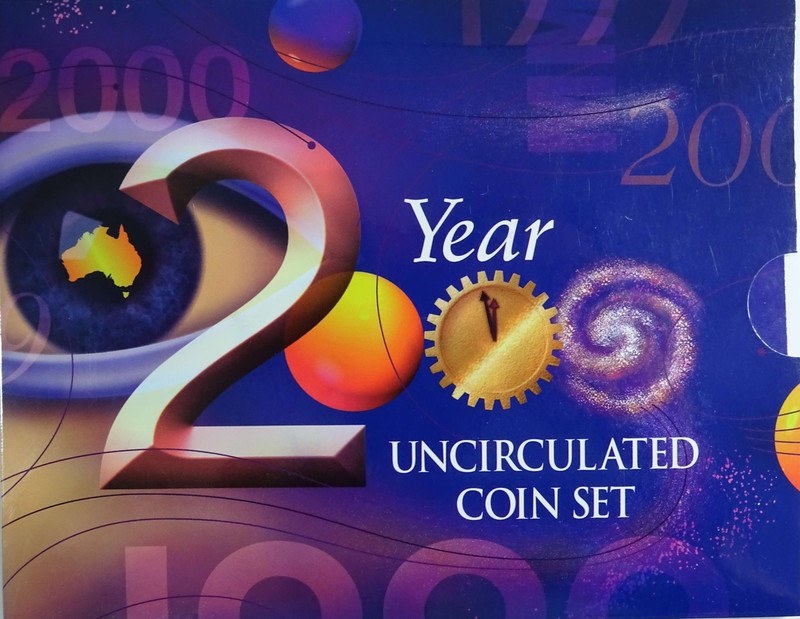 Year 2000 Uncirculated Coin Set Millennium Celebration