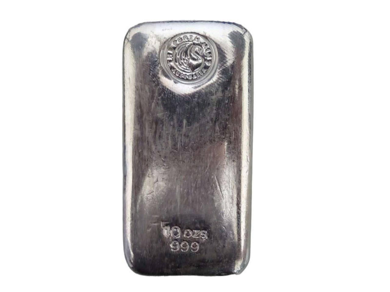 Perth Mint 10oz 999 Silver Cast Bullion Bar