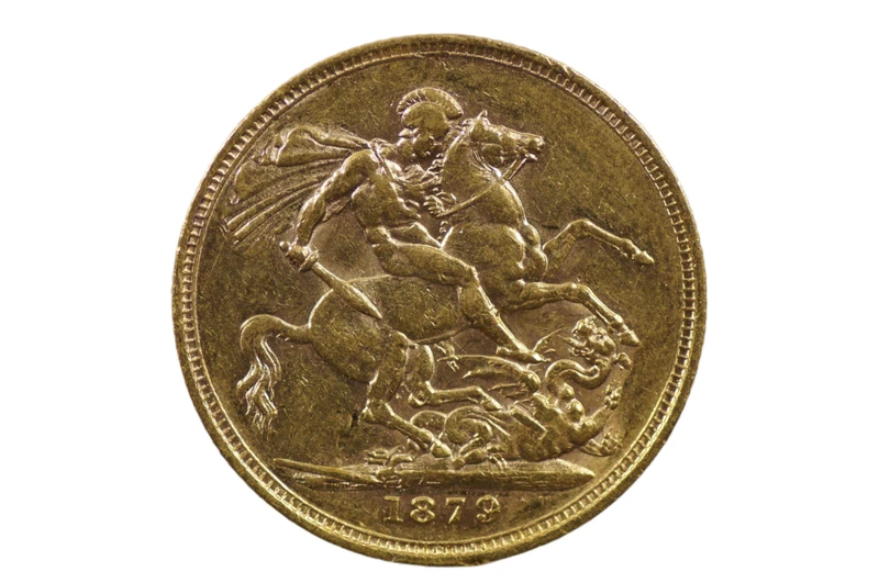 1879 Melbourne Mint Gold Sovereign in Very Fine Condition