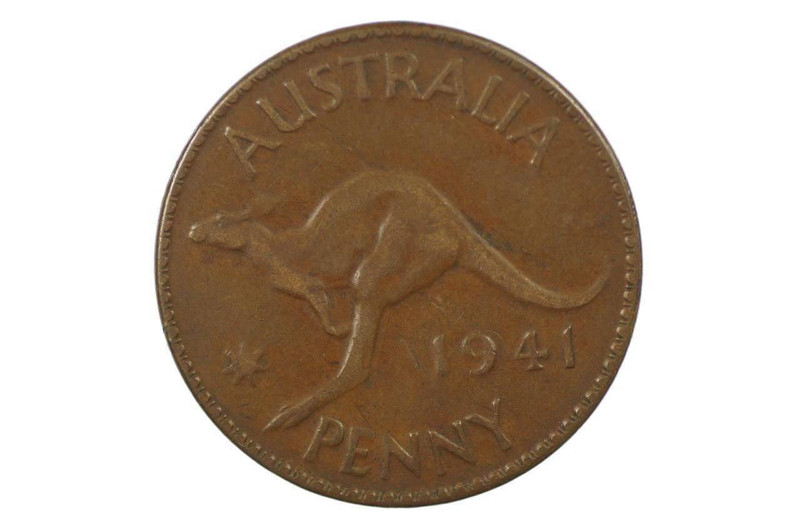 1941 Y. Penny Rare Variety Error High Dot in Very Fine Condition