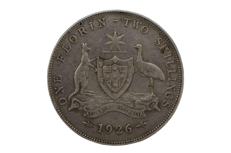 1926 Florin George V in Almost Very Fine Condition