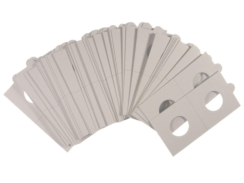 22.5 mm 2x2 Coin Holders Non-Adhesive to Staple Pack of 50