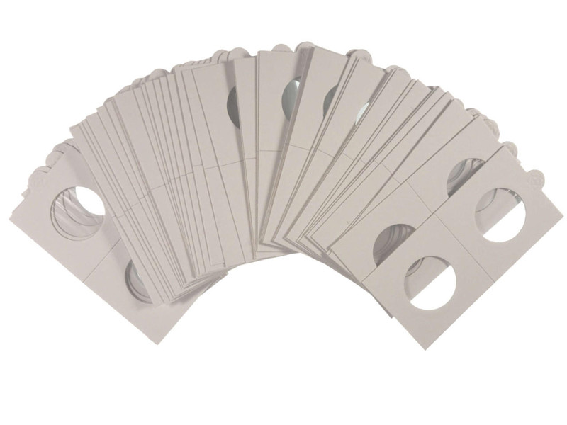 27.5 mm 2x2 Coin Holders Non-Adhesive to Staple Pack of 50