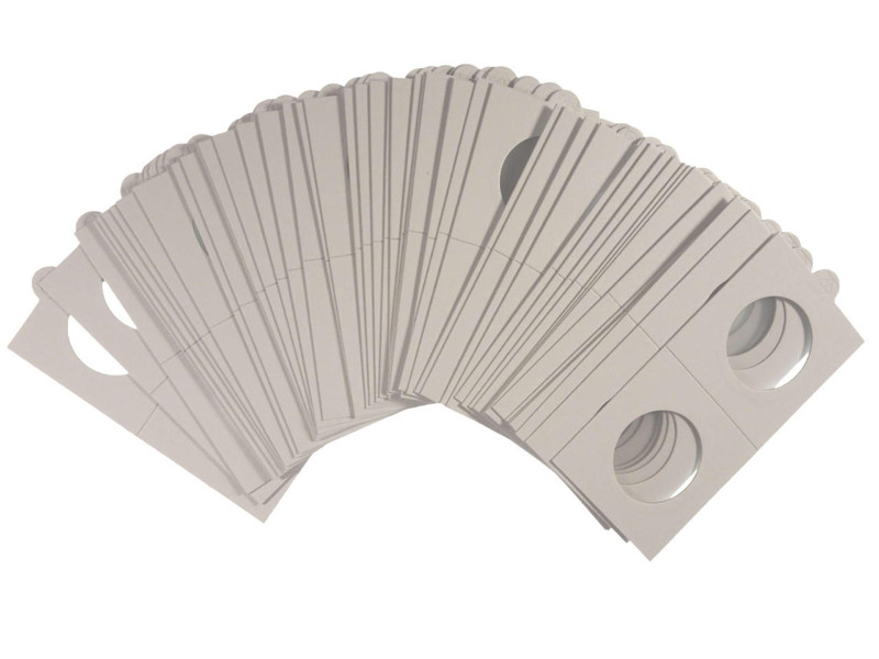 30 mm 2x2 Coin Holders Non-Adhesive to Staple Pack of 50