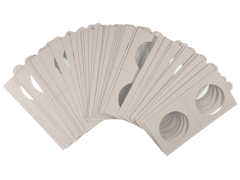 35 mm 2x2 Coin Holders Non-Adhesive to Staple Pack of 50