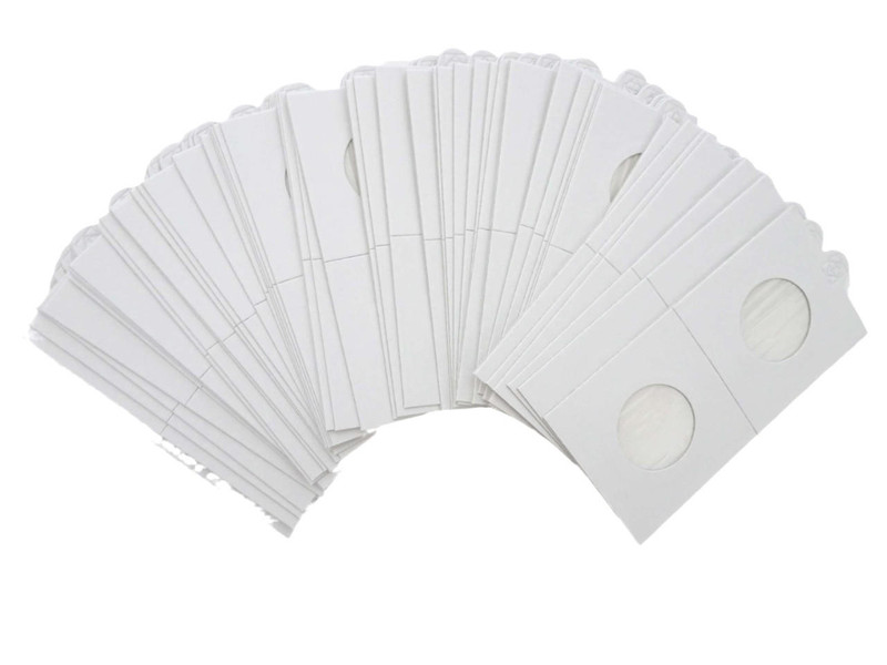 25 mm 2x2 Coin Holders Self-Adhesive Pack of 50