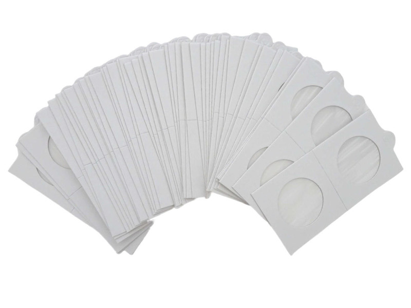 32.5 mm 2x2 Coin Holders Self-Adhesive Pack of 50