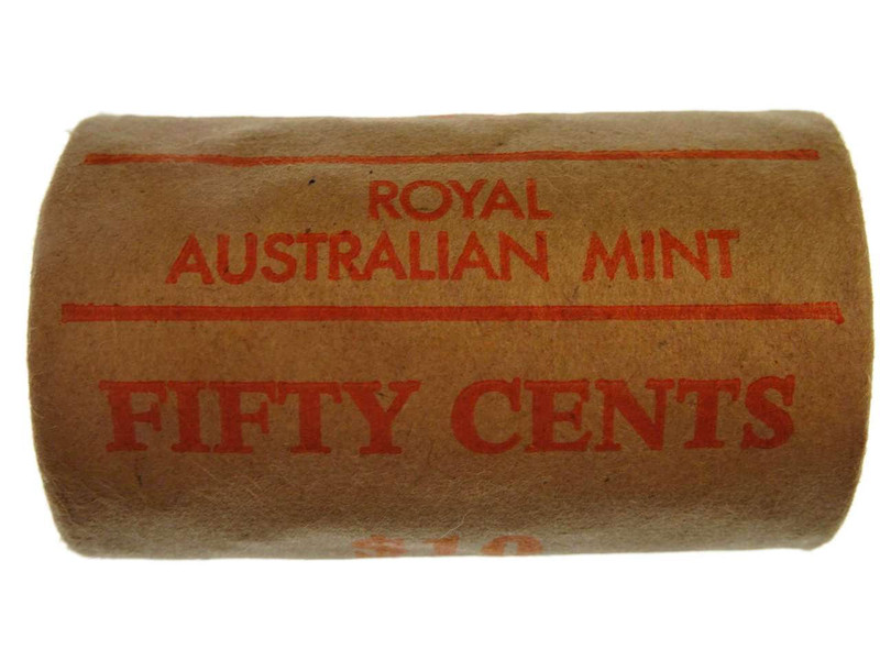 Royal Australian Mint 1982 Fifty Cent Commonwealth Games Royal Australian Mint Roll 