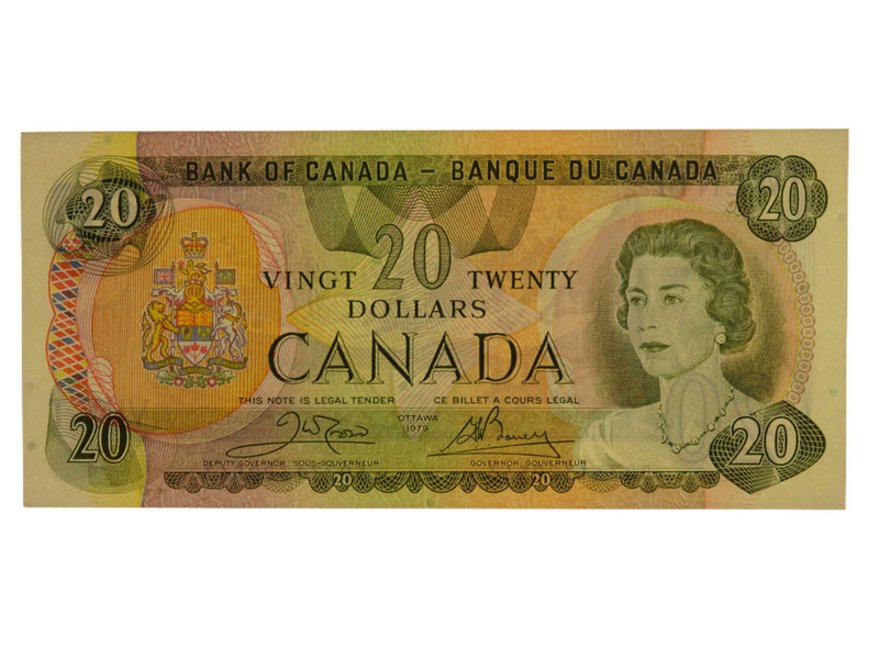 Canada 1979 Twenty Dollars Crow / Bouey Banknote