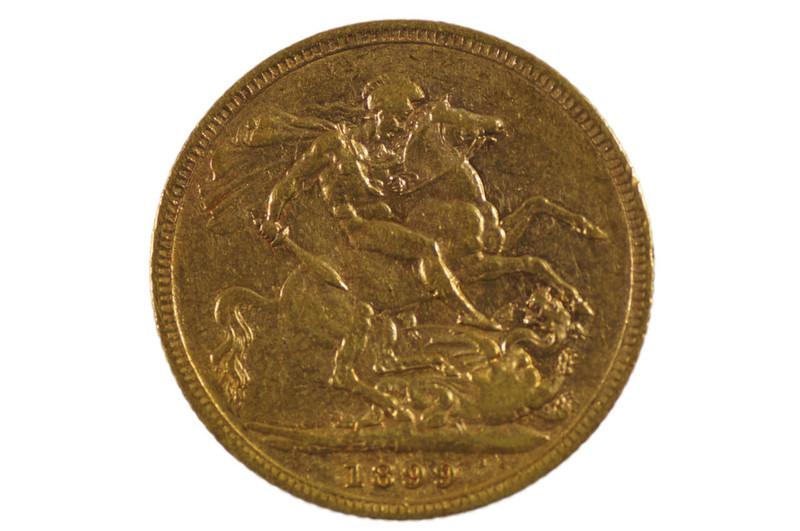 1899 Melbourne Mint Gold Full Sovereign in Fine Condition