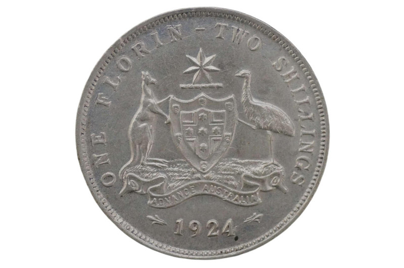 1924 Florin George V in Extremely Fine Condition