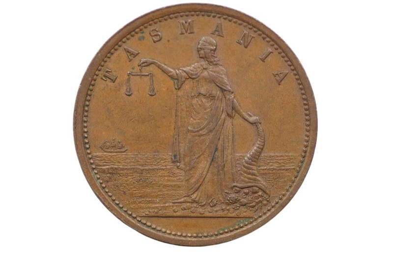 Mather, R. Andrew Penny Token in Extremely Fine Condition