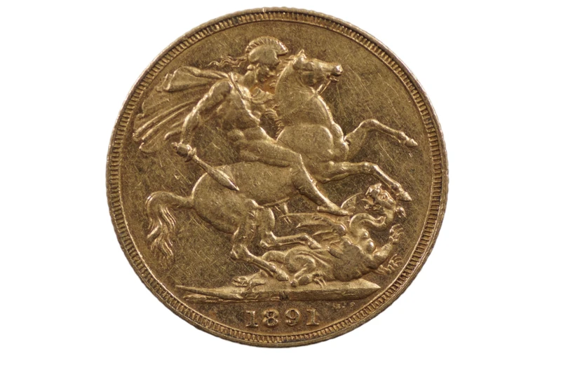 1891 Melbourne Mint Gold Sovereign in Very Fine Condition