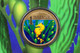 2007 Bigbelly Seahorse Ocean Series One Dollar Coloured Frosted Uncirculated Coin