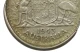 1943 Florin Variety Error Mis-Strike in about Extremely Fine Condition
