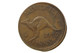 1952 Penny Variety Error Mis-Strike in about Extremely Fine Condition