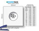 22.5 mm 2x2 Coin Holders Non-Adhesive to Staple Pack of 50