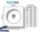 35 mm 2x2 Coin Holders Non-Adhesive to Staple Pack of 50