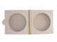 37.5 mm 2x2 Coin Holders Non-Adhesive to Staple Pack of 50