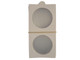 37.5 mm 2x2 Coin Holders Non-Adhesive to Staple Pack of 50