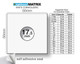 17.5 mm 2x2 Coin Holders Self-Adhesive Pack of 50