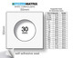 30 mm 2x2 Coin Holders Self-Adhesive Pack of 50