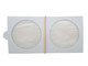 39.5 mm 2x2 Coin Holders Self-Adhesive Pack of 50