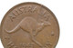 1947 Y. Half Penny Variety Partial Split Planchet Flaw in Very Fine Condition