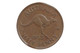 1953 A. Half Penny Variety Error Rim Clip in Extremely Fine Condition