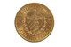 Cuba 1916 Gold 4 Pesos Jose Marti in about Uncirculated Condition