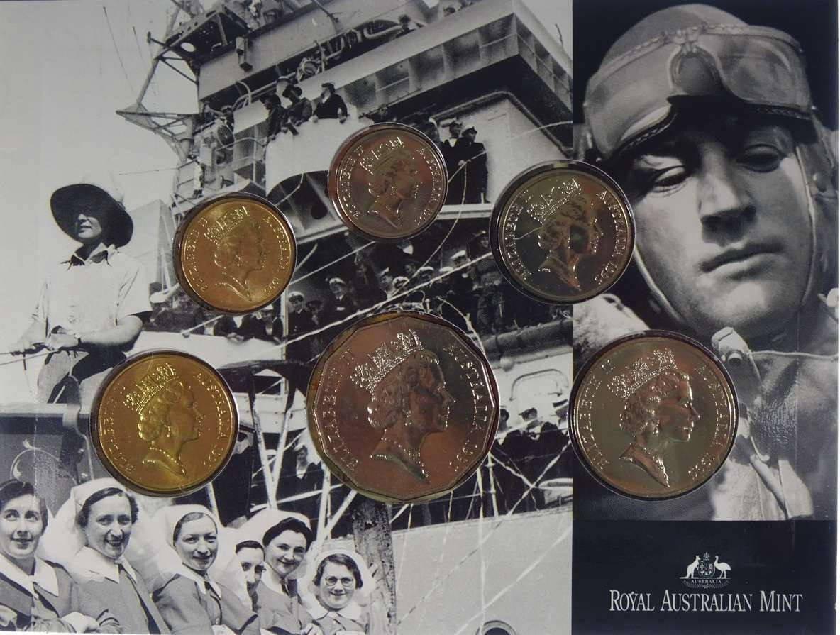 1995 Unc Coin Set 50th Anniversary End WWII | Bradford Coins