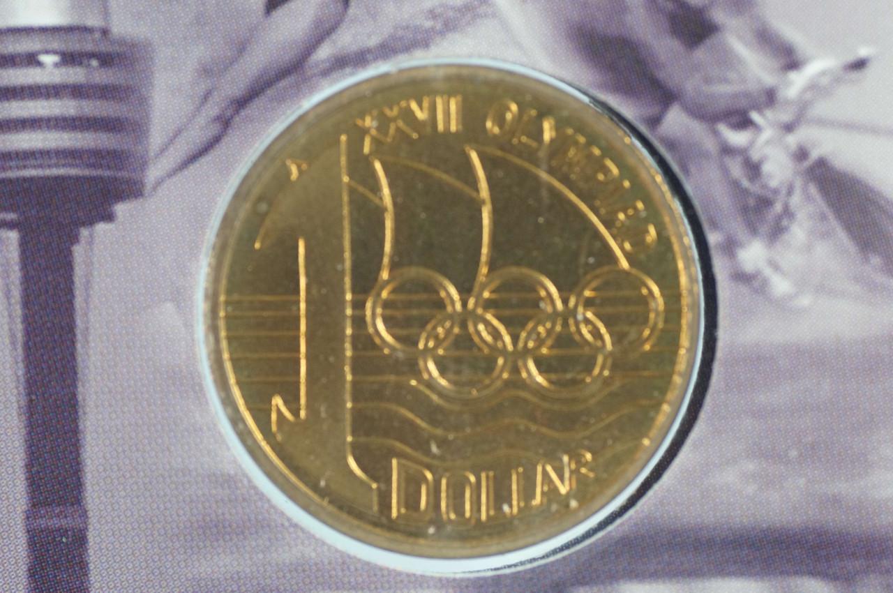 2000 $1 Uncirculated Edge-Lettered Coin Sydney Olymphilex
