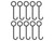 T Post Conduit Target Hanger 4 Pack W/8 Hooks