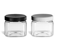 Image of Clear Square Jars